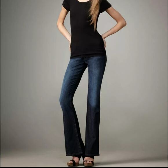 JOE'S Jeans Visionaire Flare Denim Jean Stephanie Dark Wash Mid Rise Stretch 28 - Picture 2 of 13